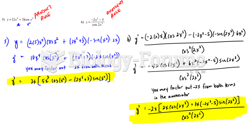 Finding derivatives of Trig Functions - pt 5