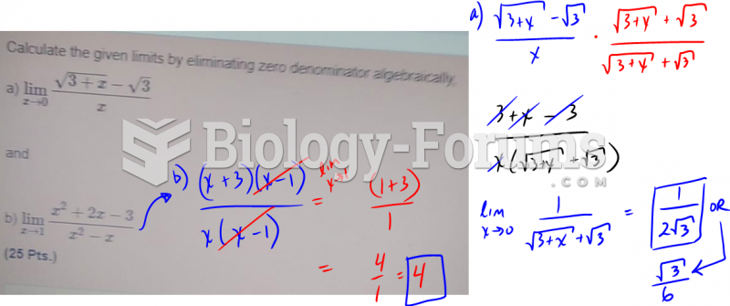 Calculate the given limits eliminating zero denominator algebraicilly