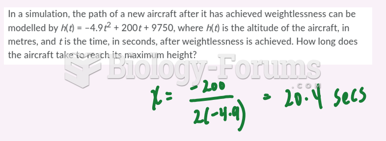 In a simulation, the path of a new aircraft after it has achieved weightlessness