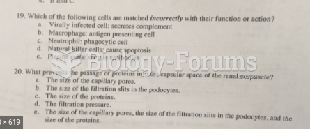 Some biology questions