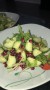 Cucumber and pomegranate salad