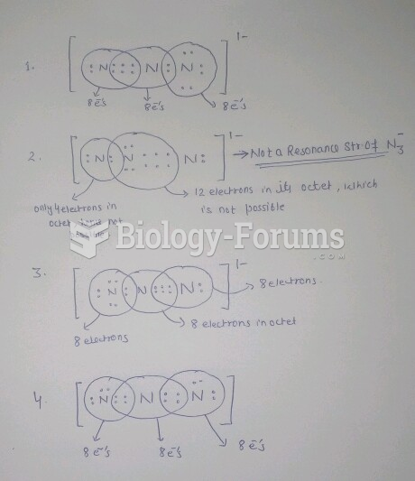 Which of the following is not a valid resonance structure for N3?