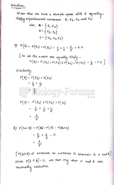 Suppose that we have a sample space with five equally likely experimental outcomes: E1, E2, E3, ...