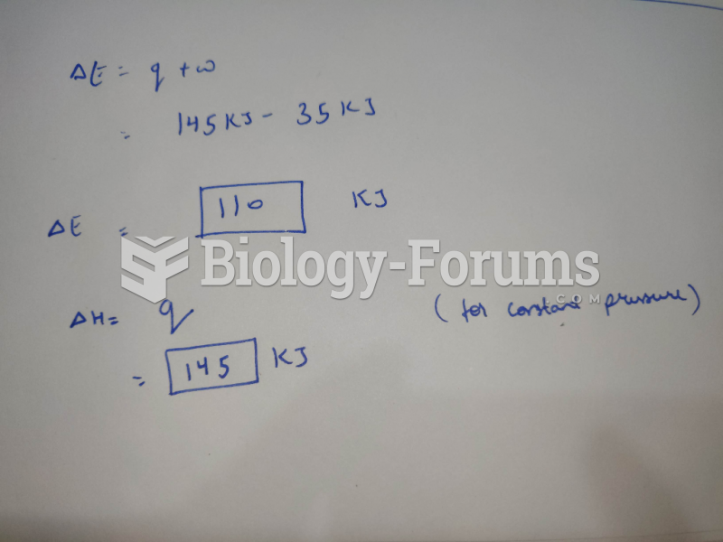 For a particular process that is carried out at constant pressure, q = 145 kJ and w = -35 kJ. ...