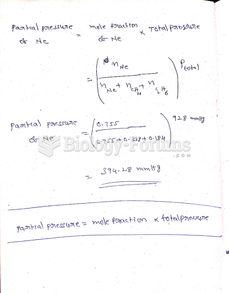 What is the partial pressure (in mm Hg) of neon in a 4.00 L vessel that contains 0.838 mol of ...