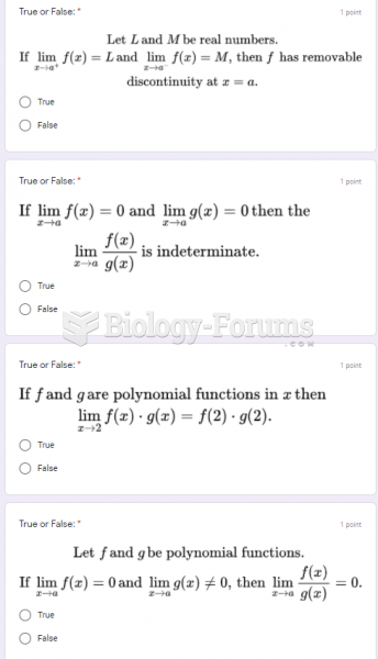 Answers only 1-4