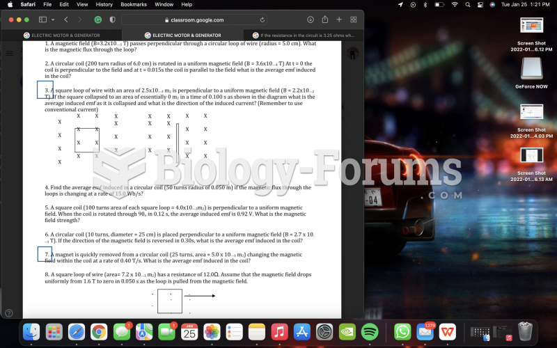 Physics questions 3 and 5