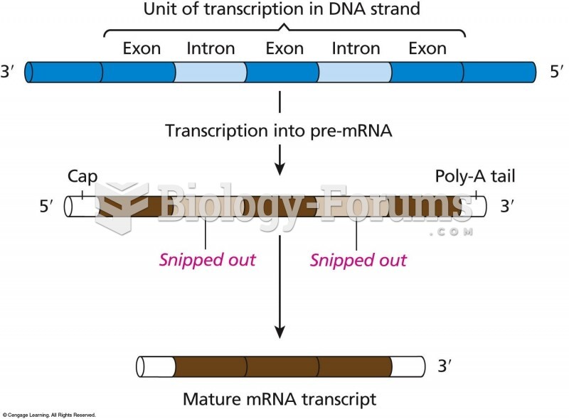 Steps in the processing and splicing of mRNA