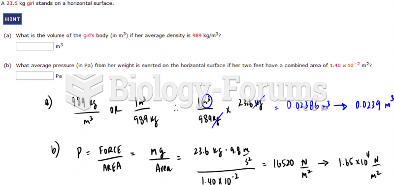 Physics - Density and Pressure