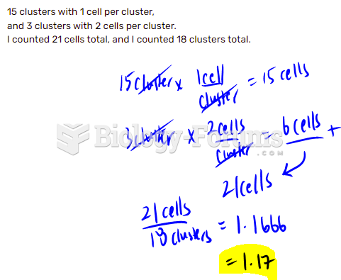 What would your average (mean) number of cells per cluster be?