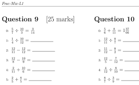 Math exercises with no answers