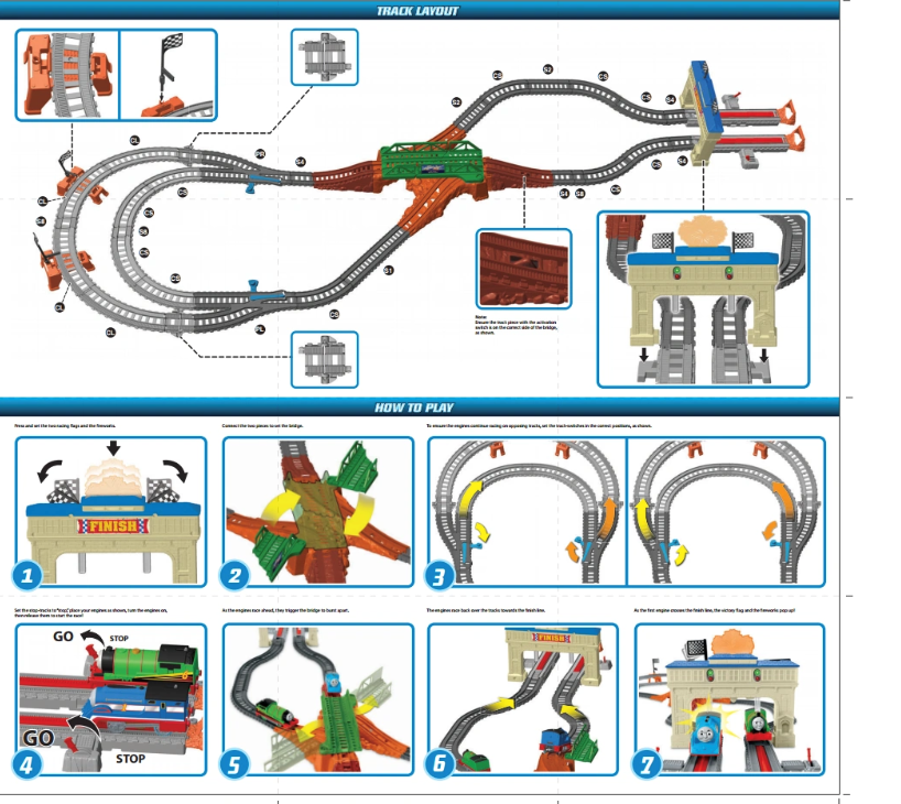 Thomas & Friends Truckmaster Thomas & Percy's Railway Race Set