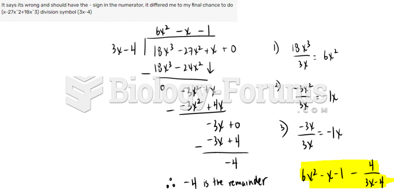 Perform the indicated division (long division polynomials)