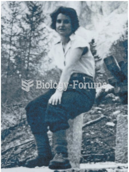 Rosalind Franklin, shown here on holiday, used X-ray diffraction to investigate the structure of DNA