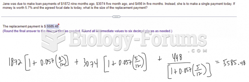 Jane was due to make loan payments of S1872 nine months ago, S3074 five month ago, and S498 in ...