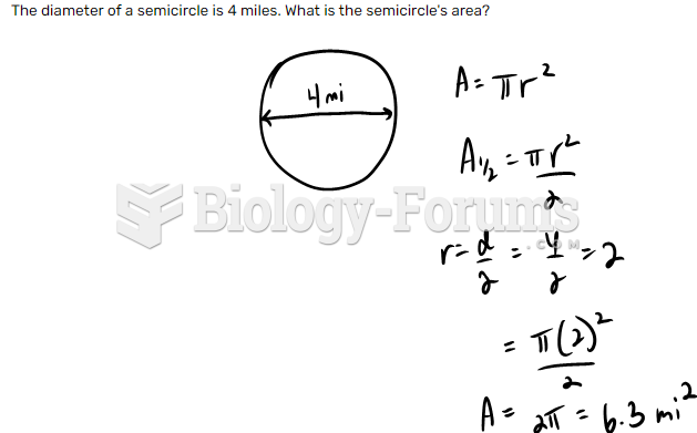 The diameter of a semicircle is 4 miles. What is the semicircle's area?