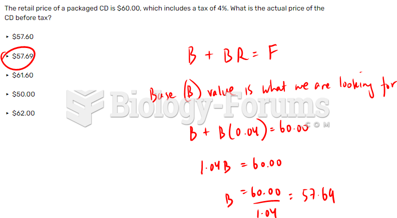 The retail price of a packaged CD is $60.00, which includes a tax of 4%. What is the actual ...