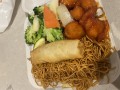 Orange Chicken with Chinese noodles