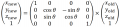 Rotating a matrix along the x-axis