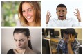Collage of people showing emotions