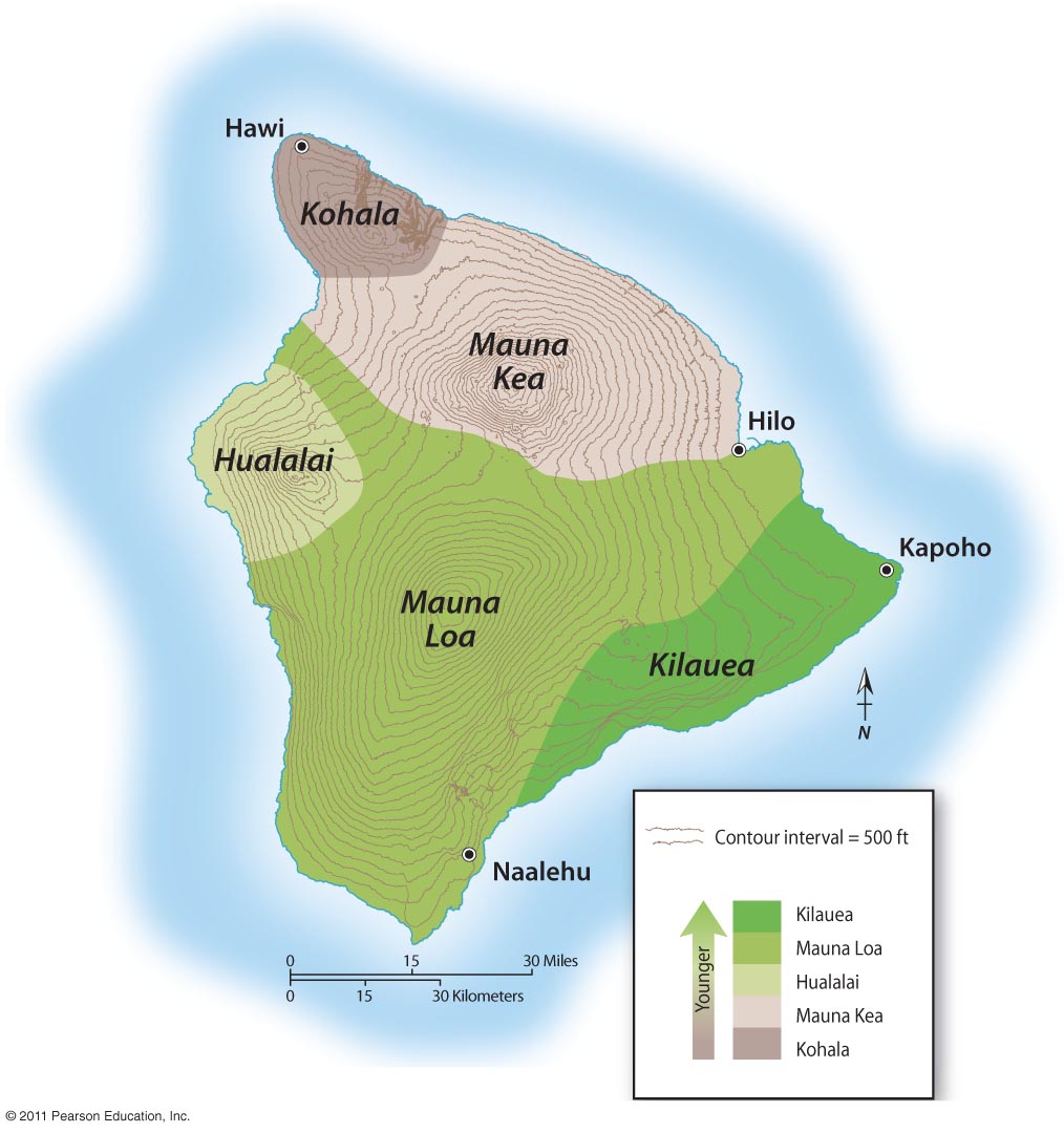 Shield Volcanoes of the Big Island of Hawaii