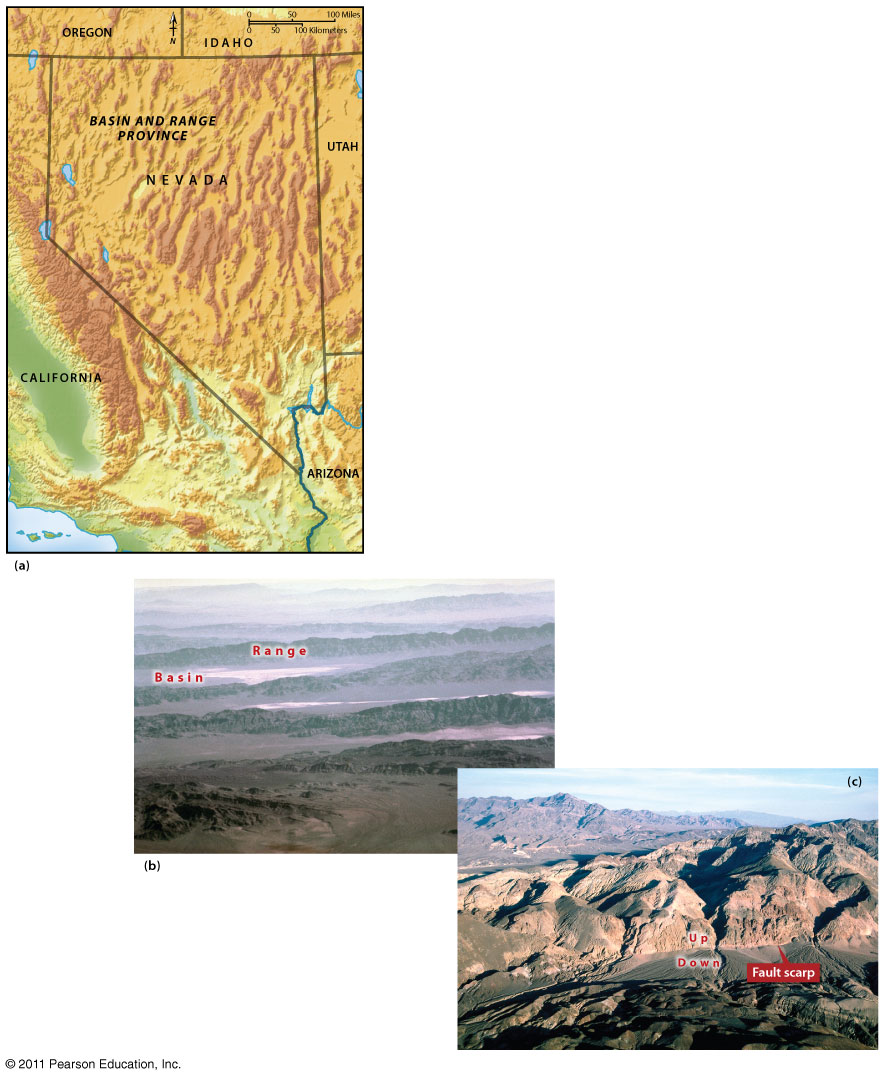 Basin and Range Province—Crust Extended