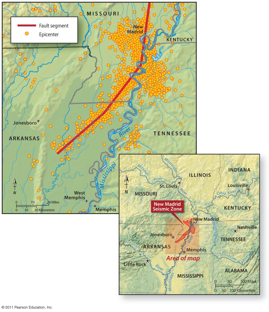 Earthquakes in the Mississippi Valley