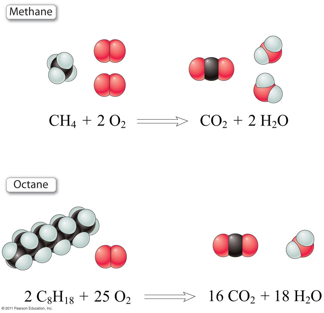 The Burning (Oxidation) of a Hydrocarbon Fuel