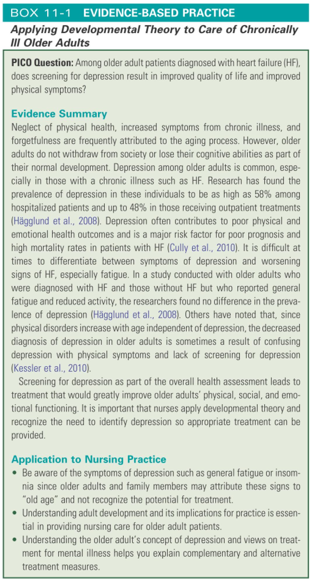 Applying developmental theory to care