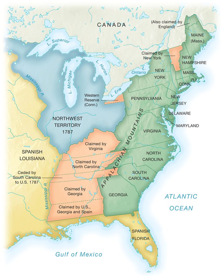 The United States under the Articles of Confederation, 1787 