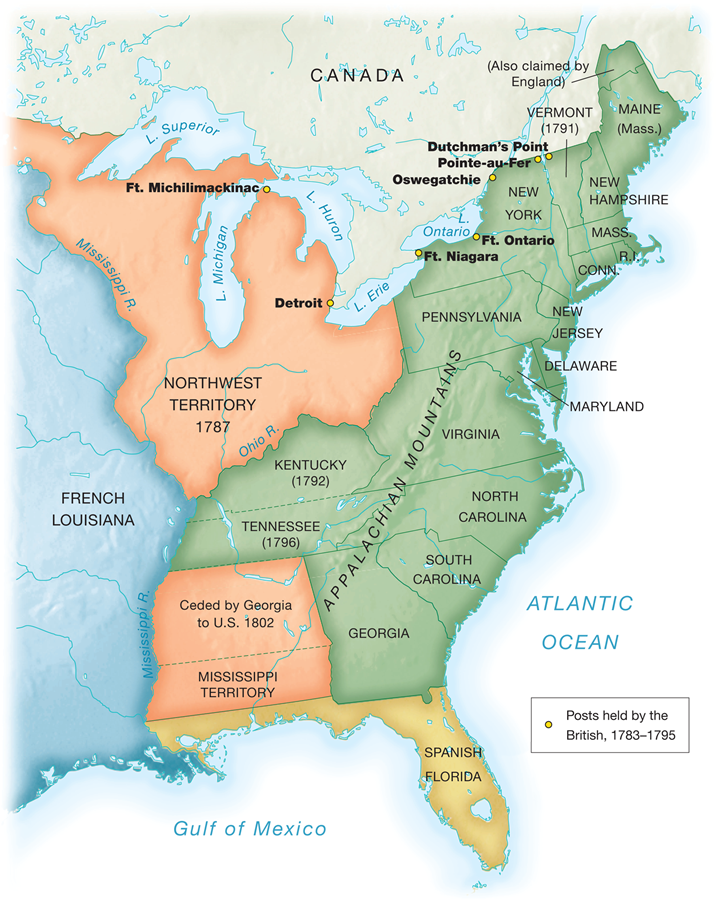 The United States and Its Territories,  1787–1802