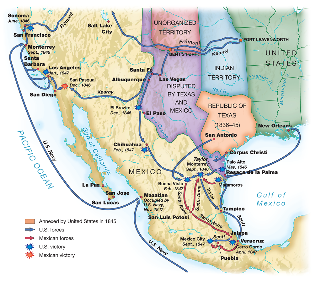The War with Mexico, 1846–1848