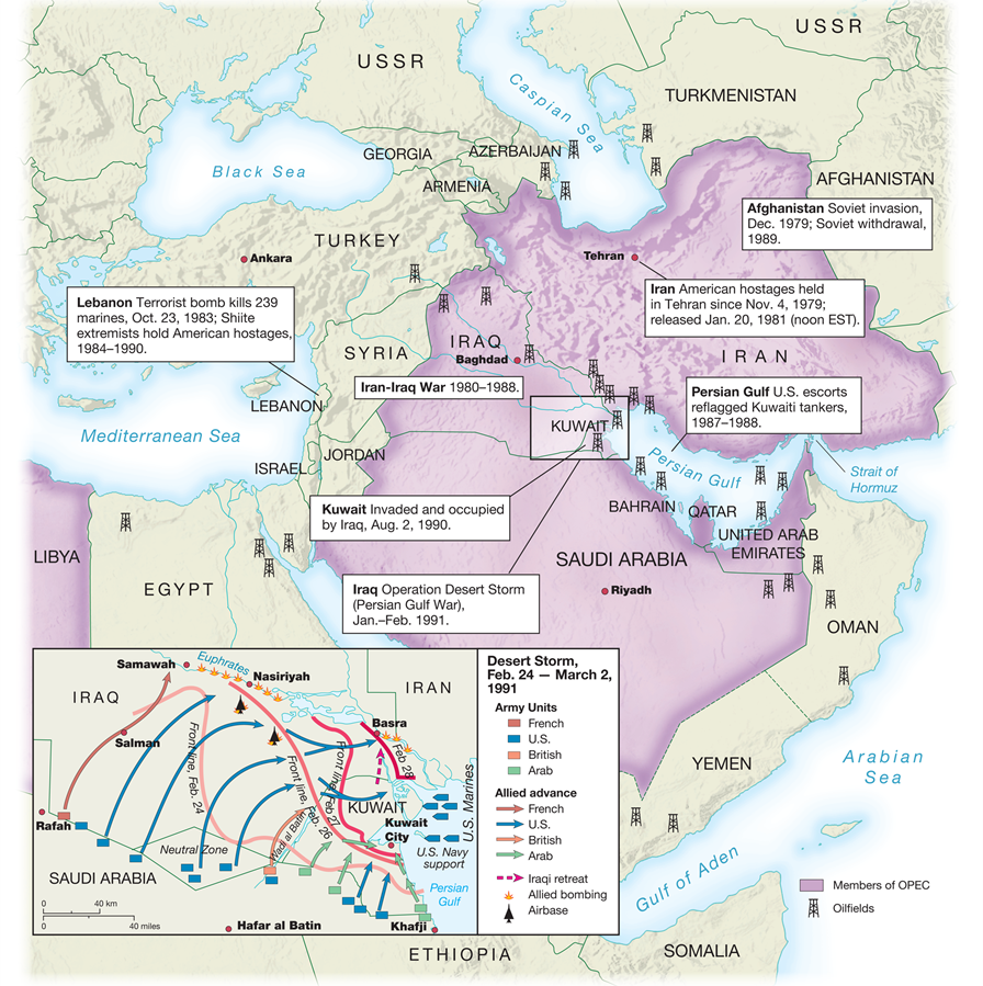 The Middle East and  Operation Desert Storm