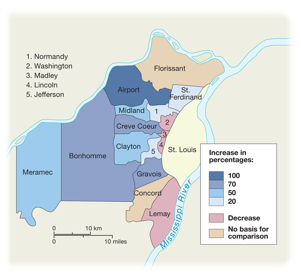 Growth of Suburban St. Louis, 1950–1960