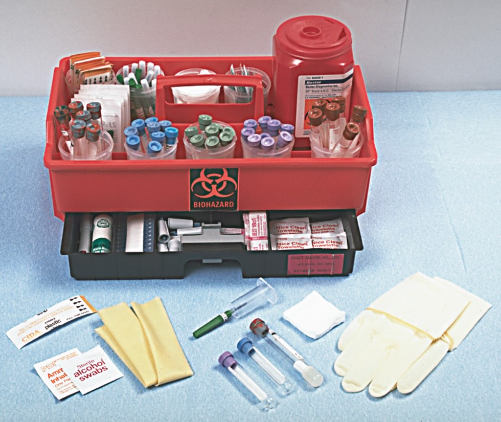 Venipuncture equipment.