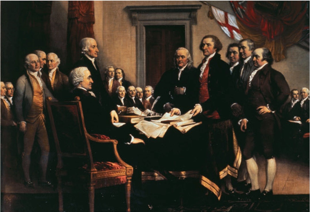 Signing of the Declaration of Independence. 