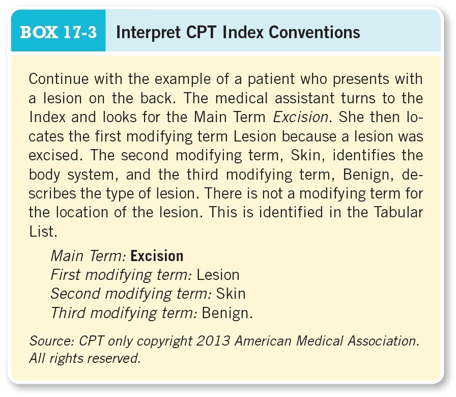 Interpret CPT Index Conventions 