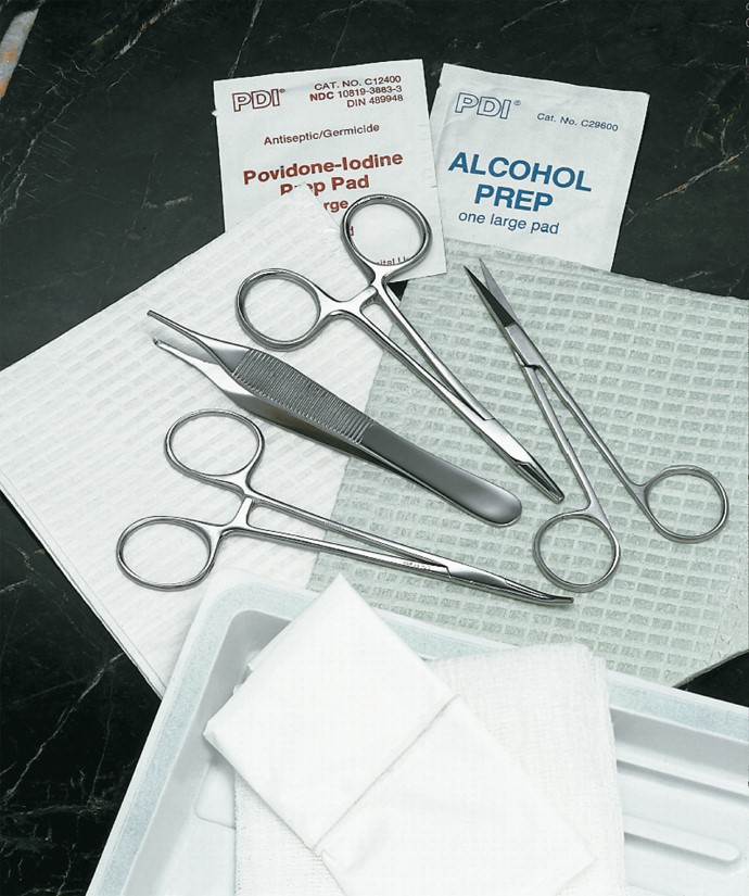 Wound closure kit.