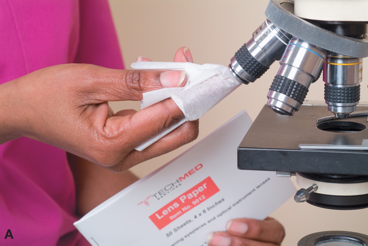 Using and Cleaning the Microscope