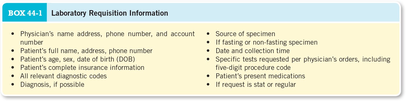 Laboratory Requisition Information