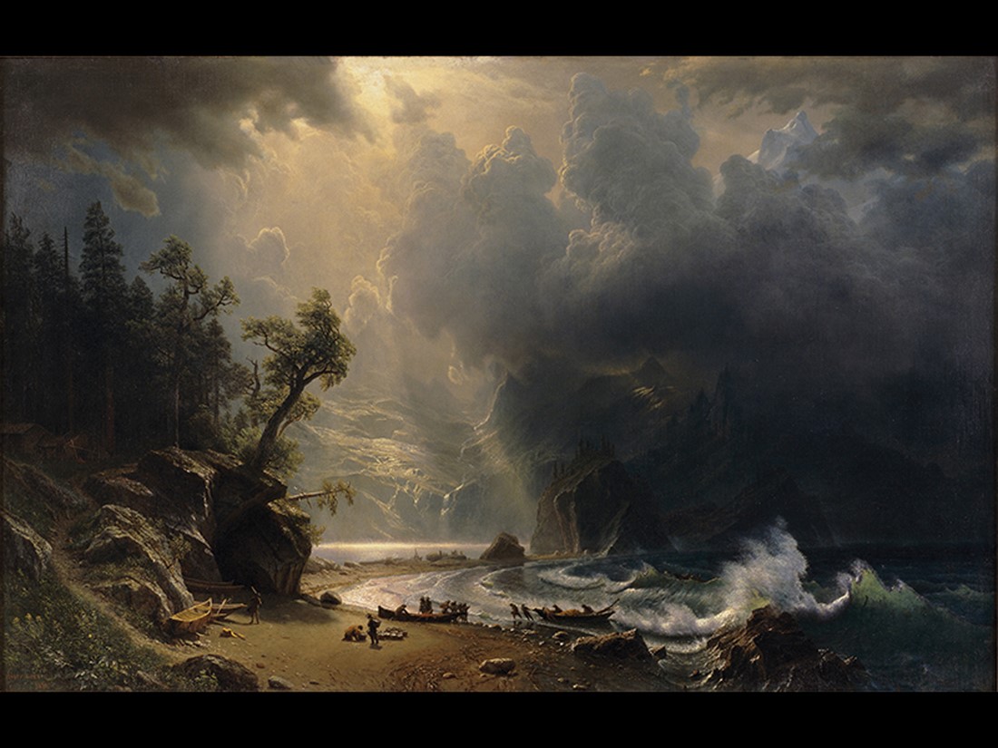 Albert Bierstadt, Puget Sound on the Pacific Coast. 