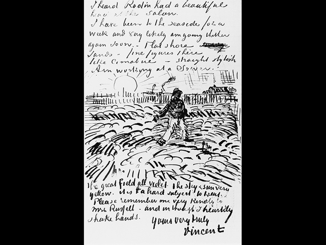 Vincent van Gogh, Letter to John Peter Russell. 