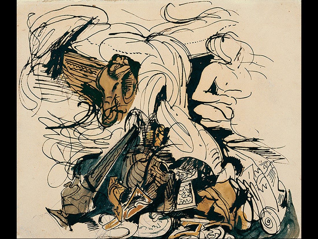 Eugène Delacroix, Study for The Death of Sardanapalus.  