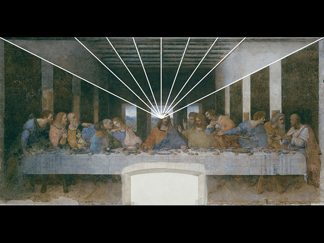 Perspective analysis of Leonardo da Vinci, The Last Supper. 