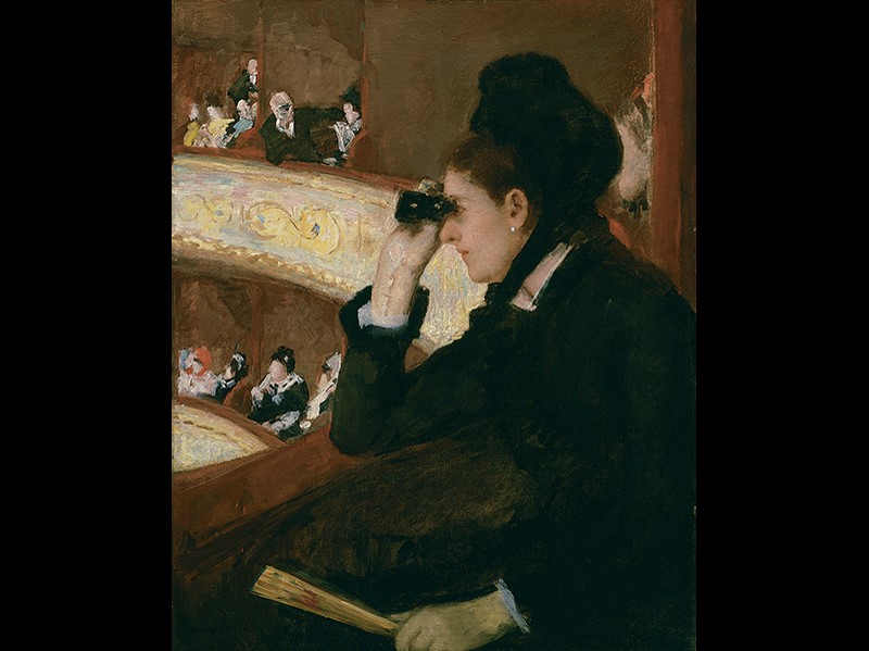 Mary Cassatt, In the Loge (At the Français, a Sketch). 