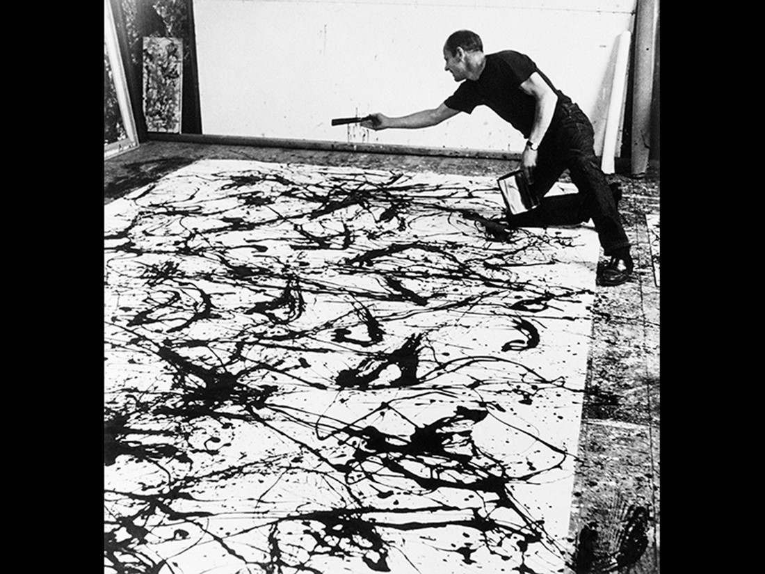 Rudy Burckhardt, Jackson Pollock painting No. 32, 1950. 