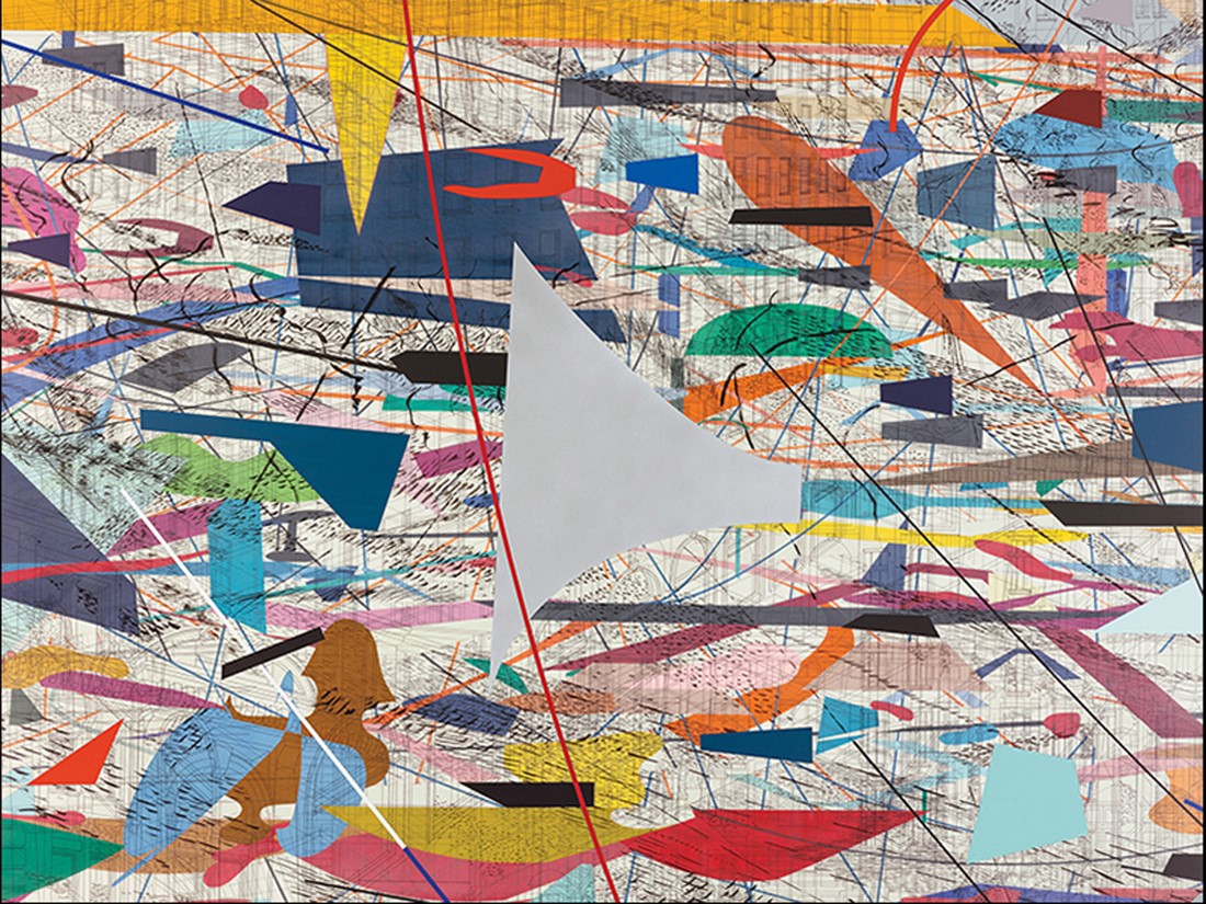 Julie Mehretu, Mural, detail. 