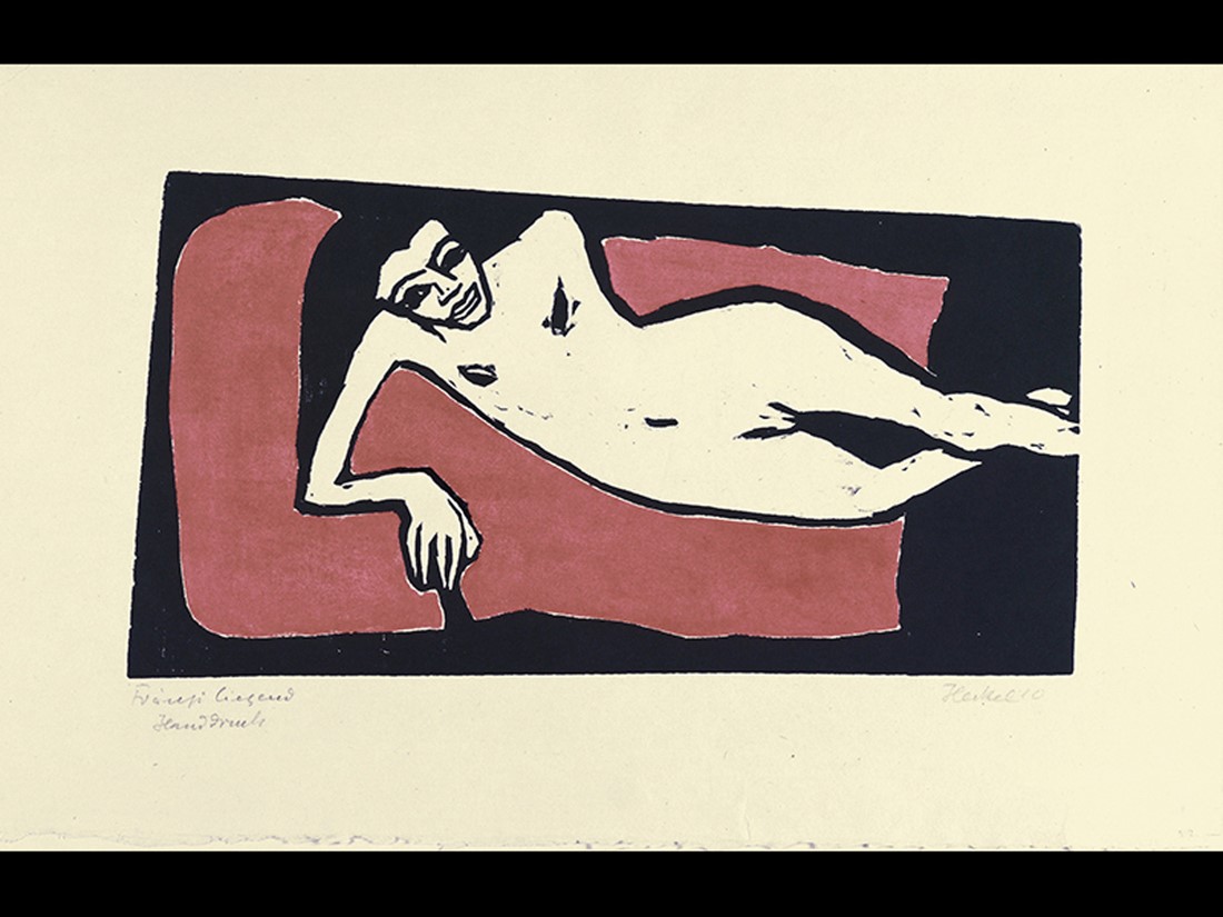 Erich Heckel, Fränzi Reclining. 