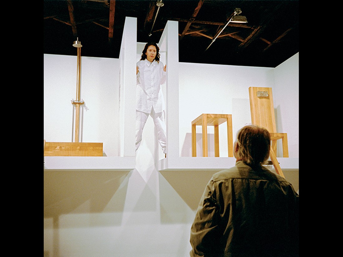 Marina Abramović, The House with the Ocean View—Nov. 22 9:54 am, 2002. Living installation. 