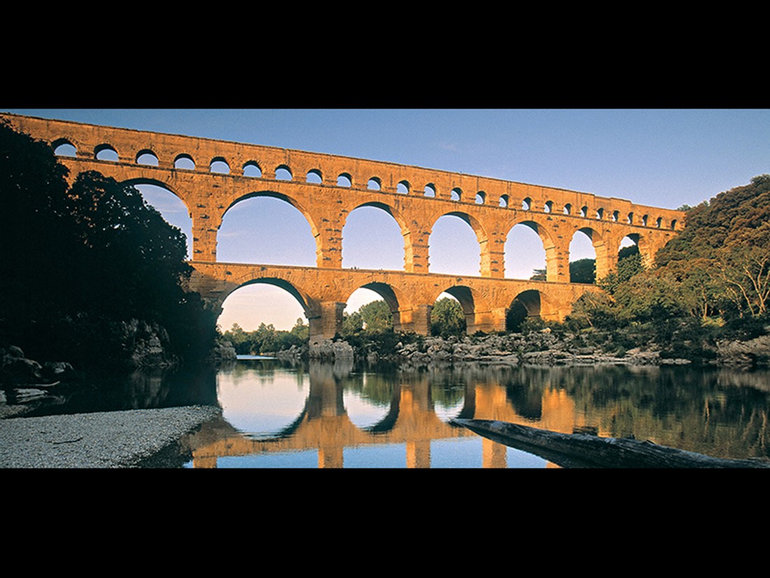 Pont du Gard, near Nîmes, France. 